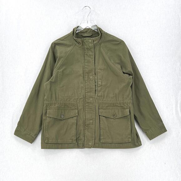 MADEWELL Northover Utility Jacket Womens Large Desert Olive Green Army Surplus - Picture 4 of 16